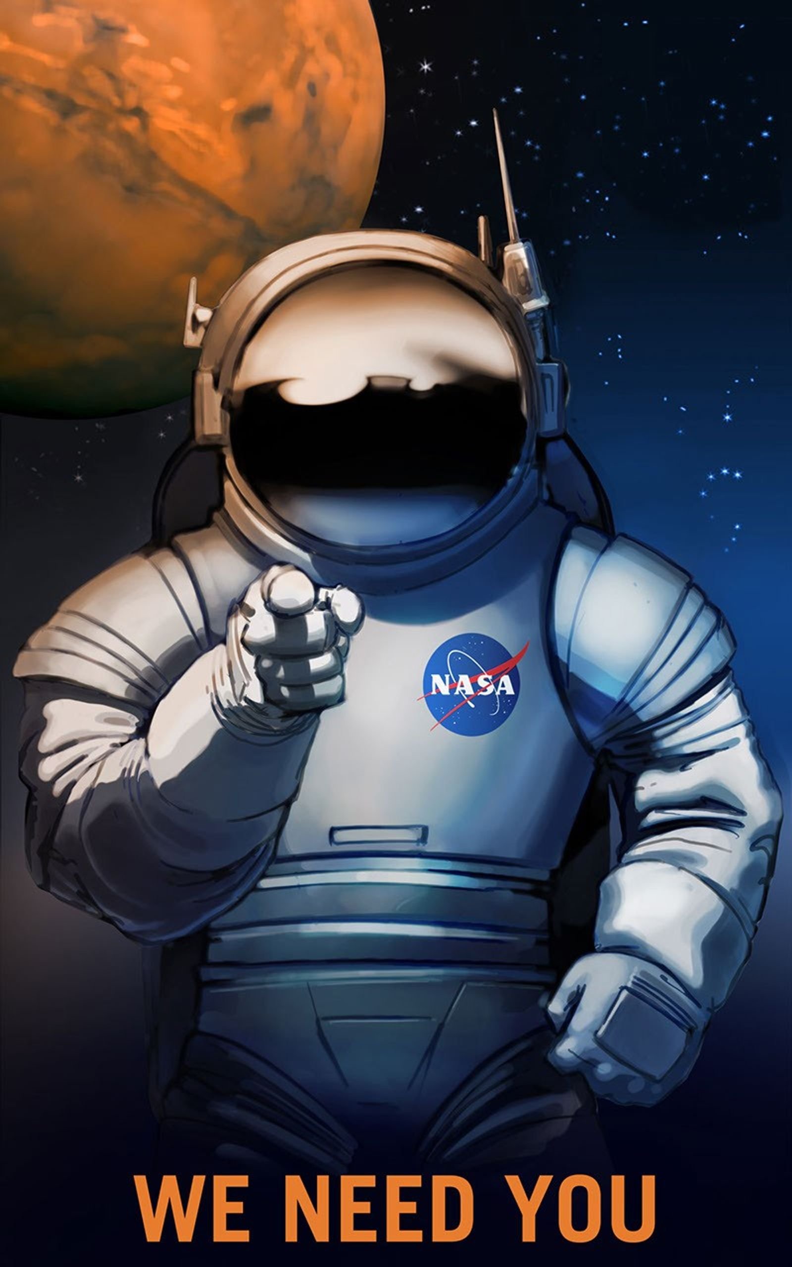 We Need You — NASA recruitment still for So You Want to Be an Astronaut?